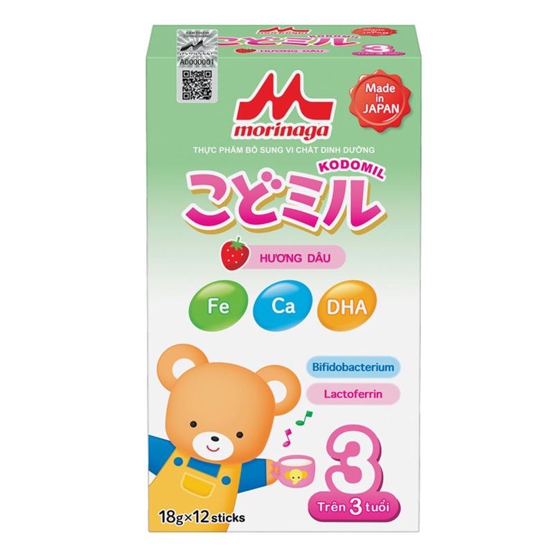 Sữa Morinaga Kodomil số 3 vị dâu (216g)