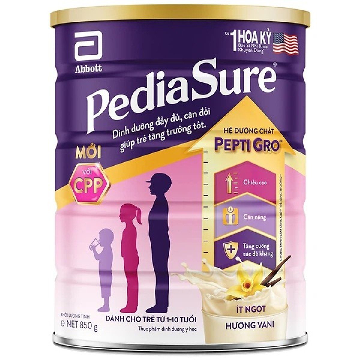 Sữa PediaSure BA 850gr (1-10T)