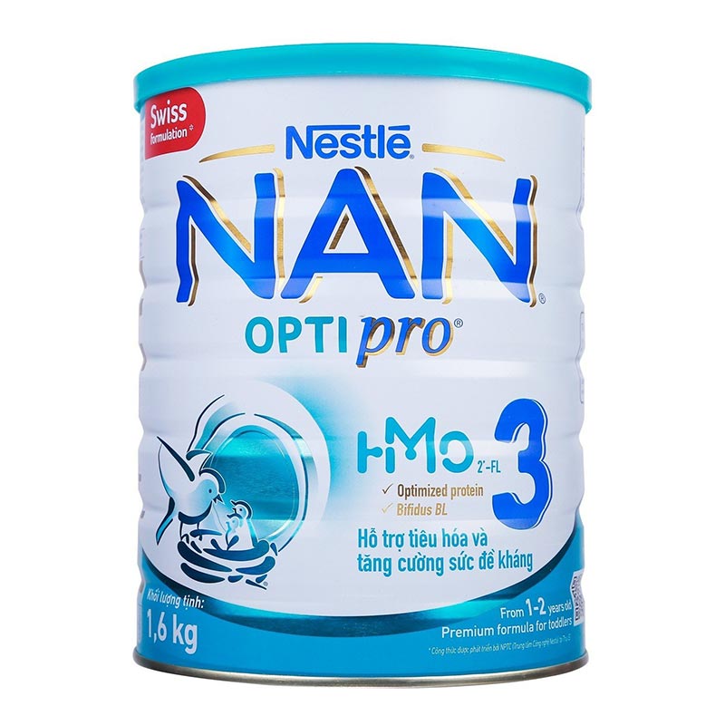 Sữa NAN HMO Optipro số 3 - 1,6kg (12-24M)