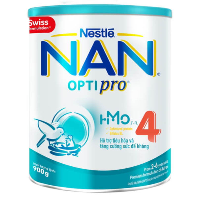 Sữa NAN HMO Optipro số 4 - 900g (2-6Y)