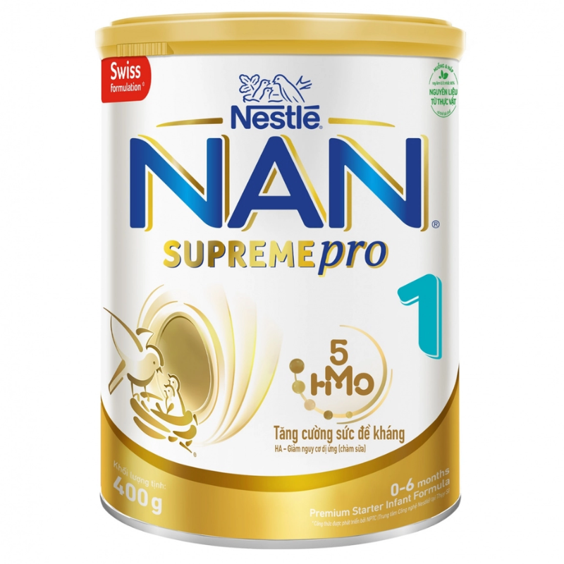 Sữa Nan Supreme Pro 5HMO số 1 400g (0-6 tháng)