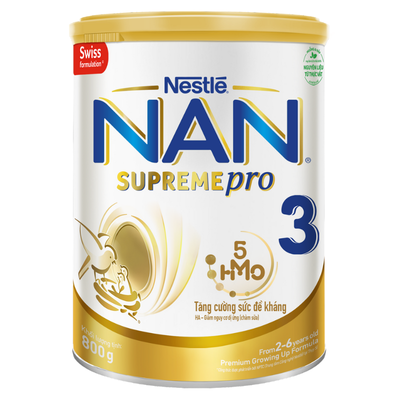 Sữa Nan Supreme Pro 5HMO số 3 800g (2-6 tuổi)