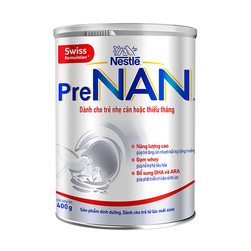 Sữa bột Pre Nan 400g (cho trẻ nhẹ cân hoặc thiếu tháng)