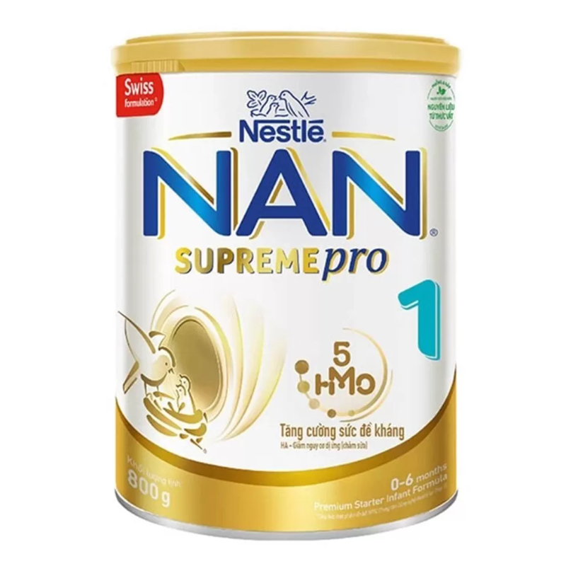 Sữa Nan Supreme 5HMO số 1 (800g) - mẫu 2021