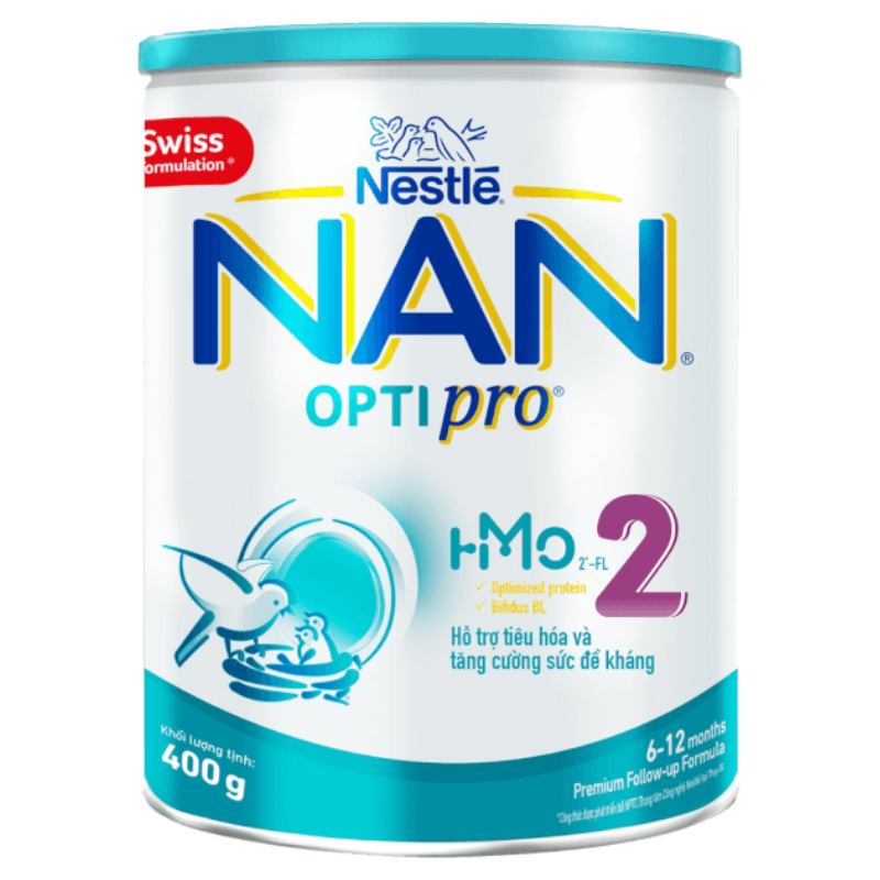 Sữa NAN HMO Optipro số 2 - 400g (6-12M)