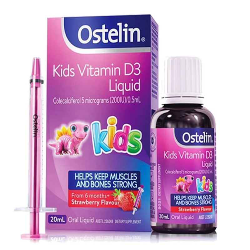 Ostelin Vitamin D Liquid Kids dạng Siro (20ml)