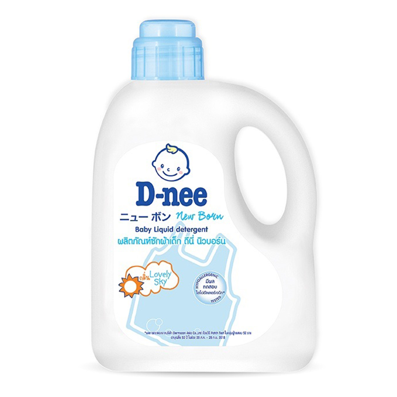 Dung dịch giặt xả Dnee 960ml màu xanh