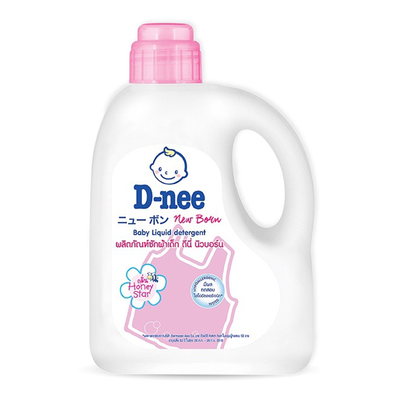 Dung dịch giặt xả Dnee 960ml màu hồng