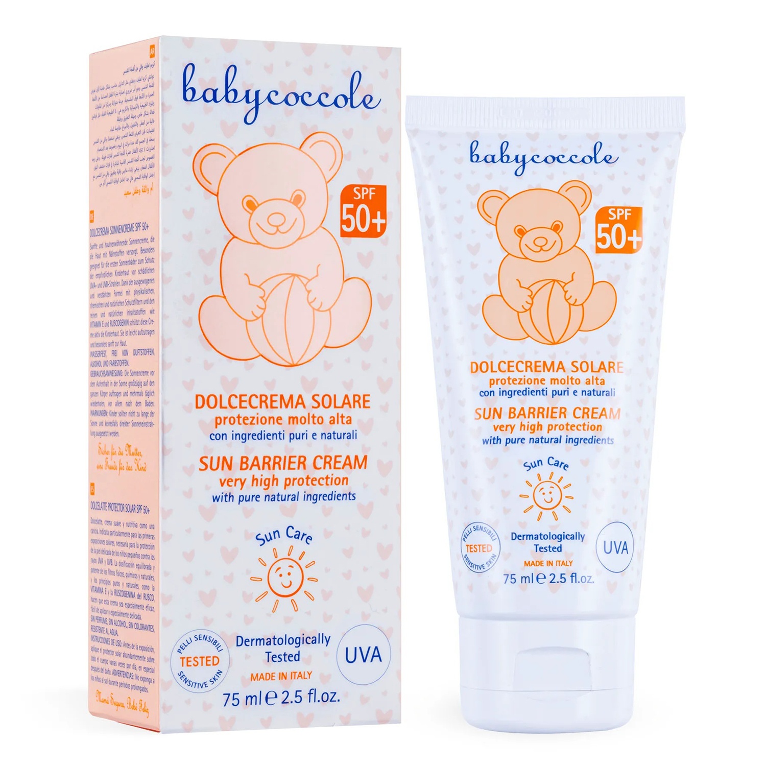 Kem chống nắng cho bé Babycoccole 75ml (0M+)