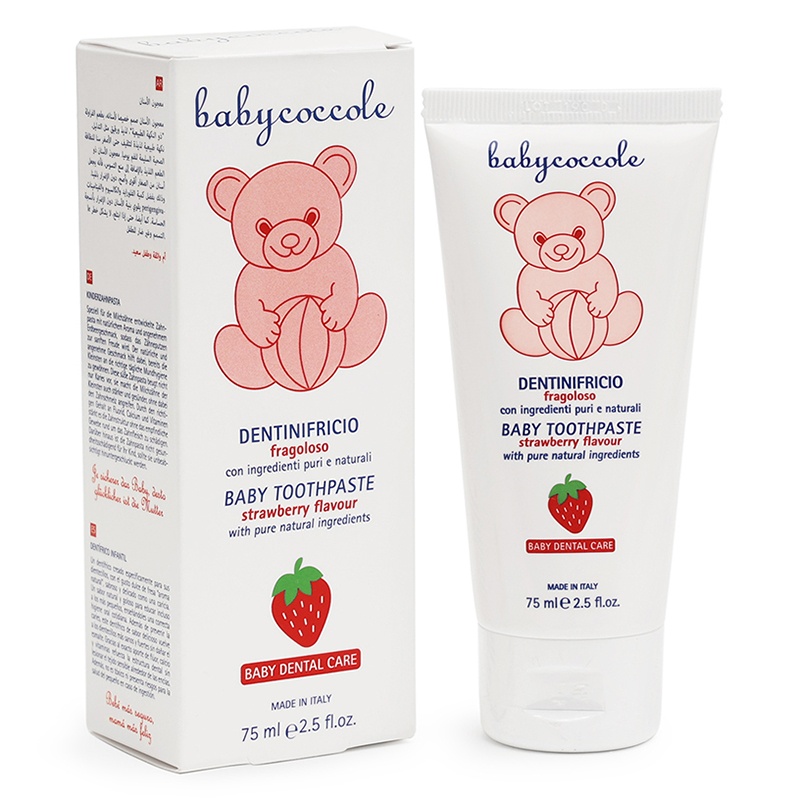 Kem đánh răng Babycoccole hương dâu 75ml 12M+