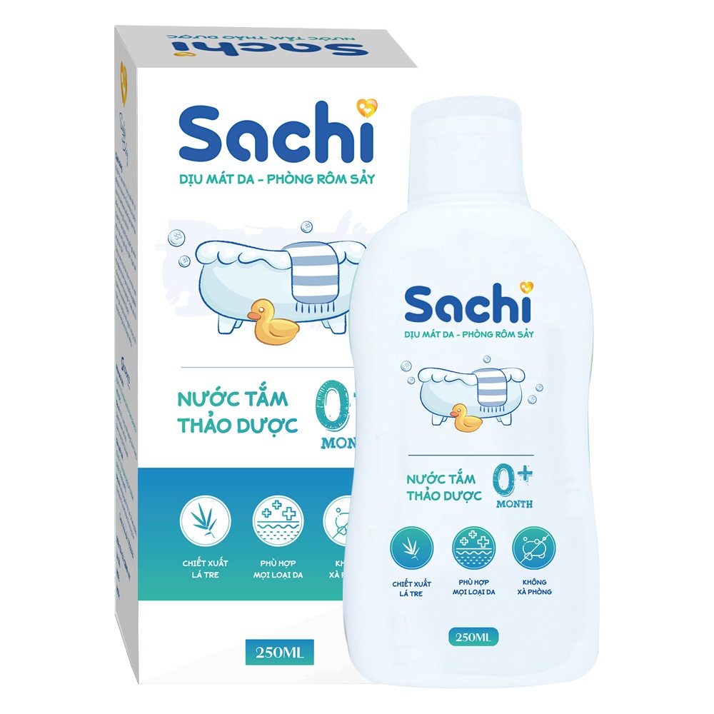 Nước tắm thảo dược Sachi 250ml