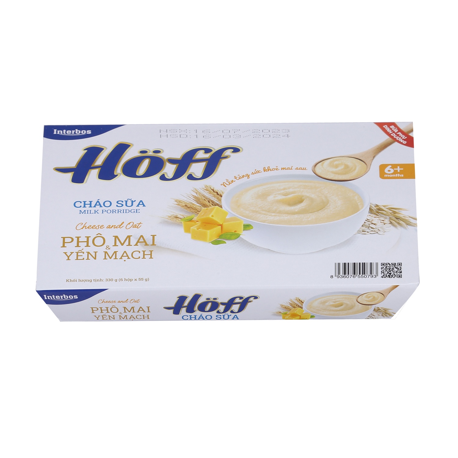 Cháo sữa Hoff vị phô mai yến mạch 6*55g