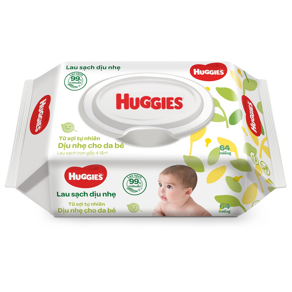 Khăn ướt Huggies Gold 64pcs