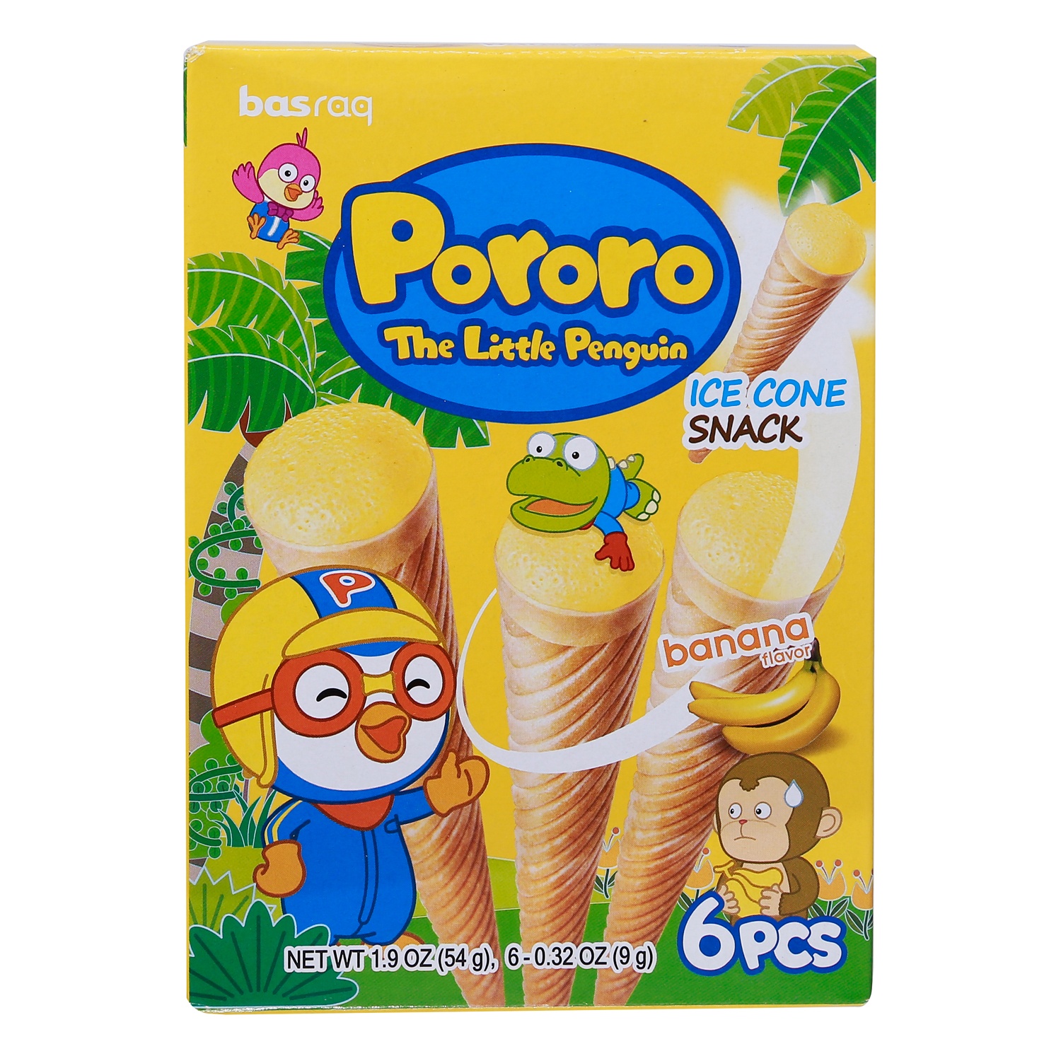 Bánh kem ốc quế Pororo vị chuối 54g