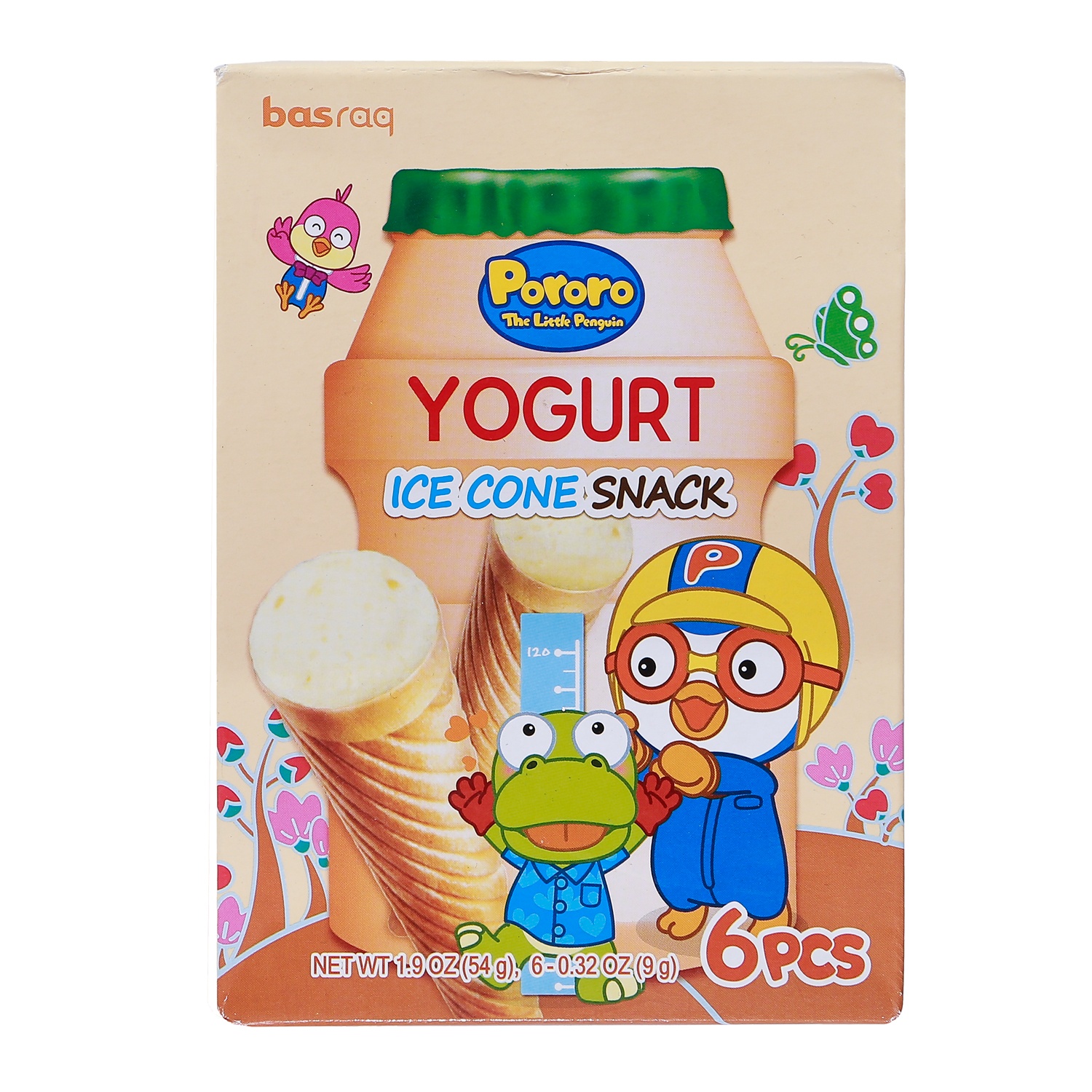 Bánh kem ốc quế Pororo vị sữa chua 54g