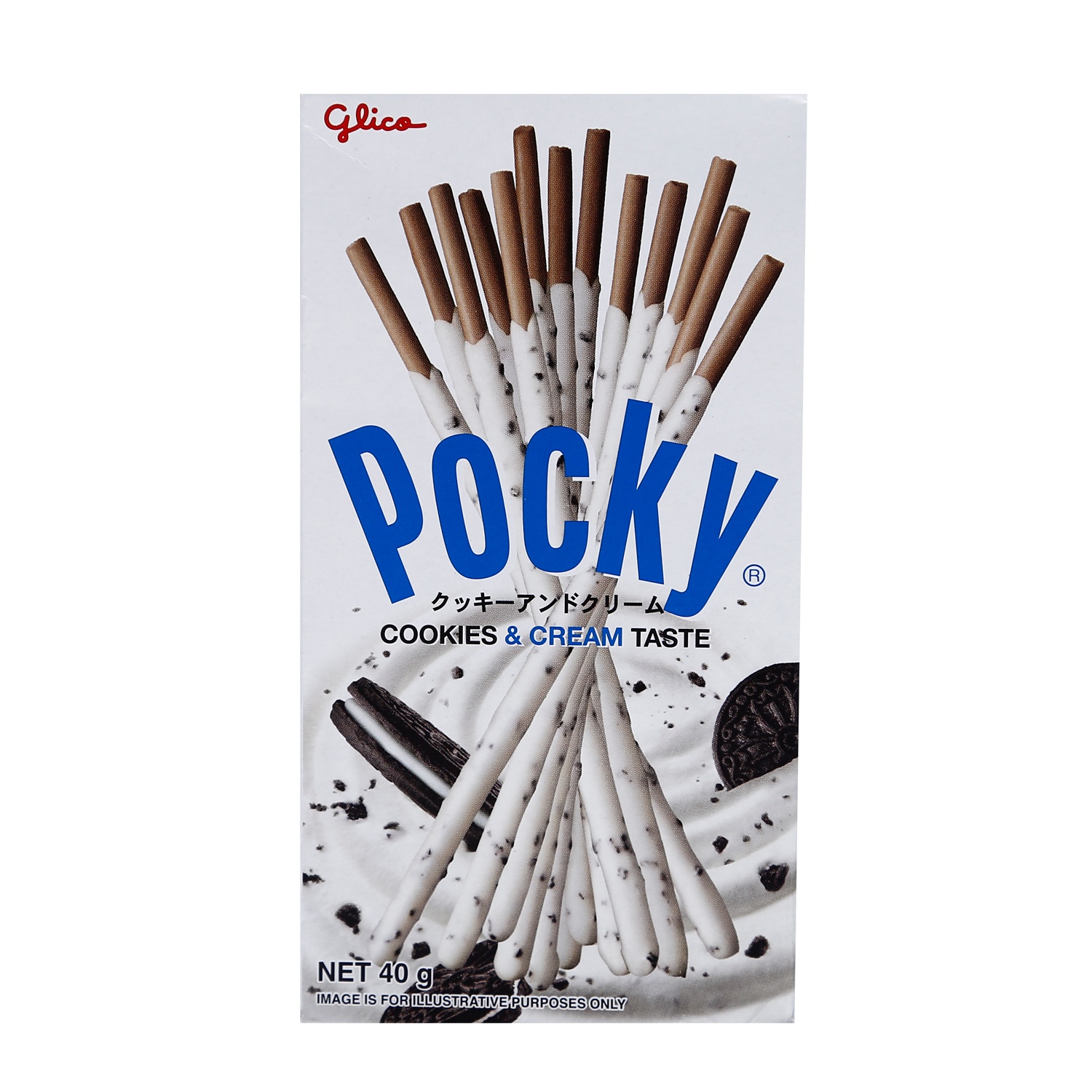 Bánh que Glico Pocky Cookies & Cream hộp 40g