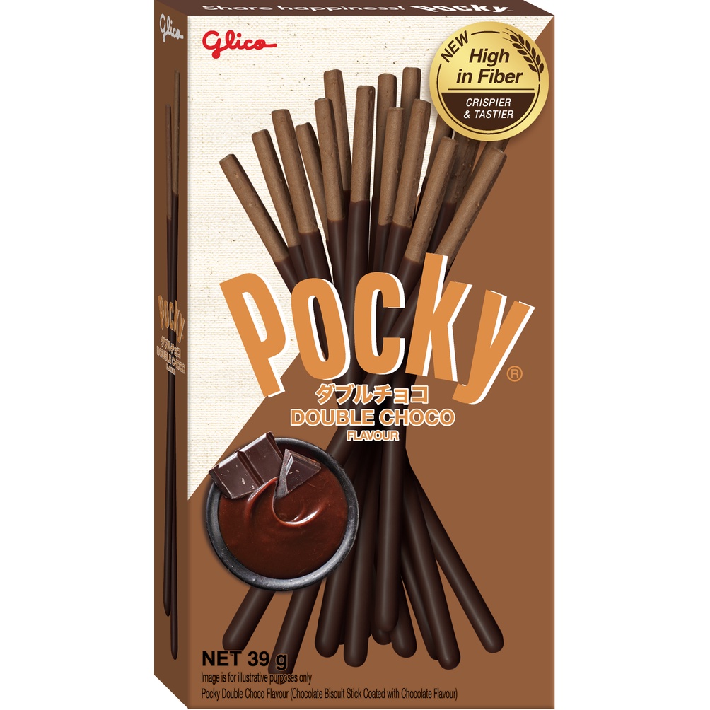 Bánh que Glico Pocky vị Double Chocolate hộp 39g