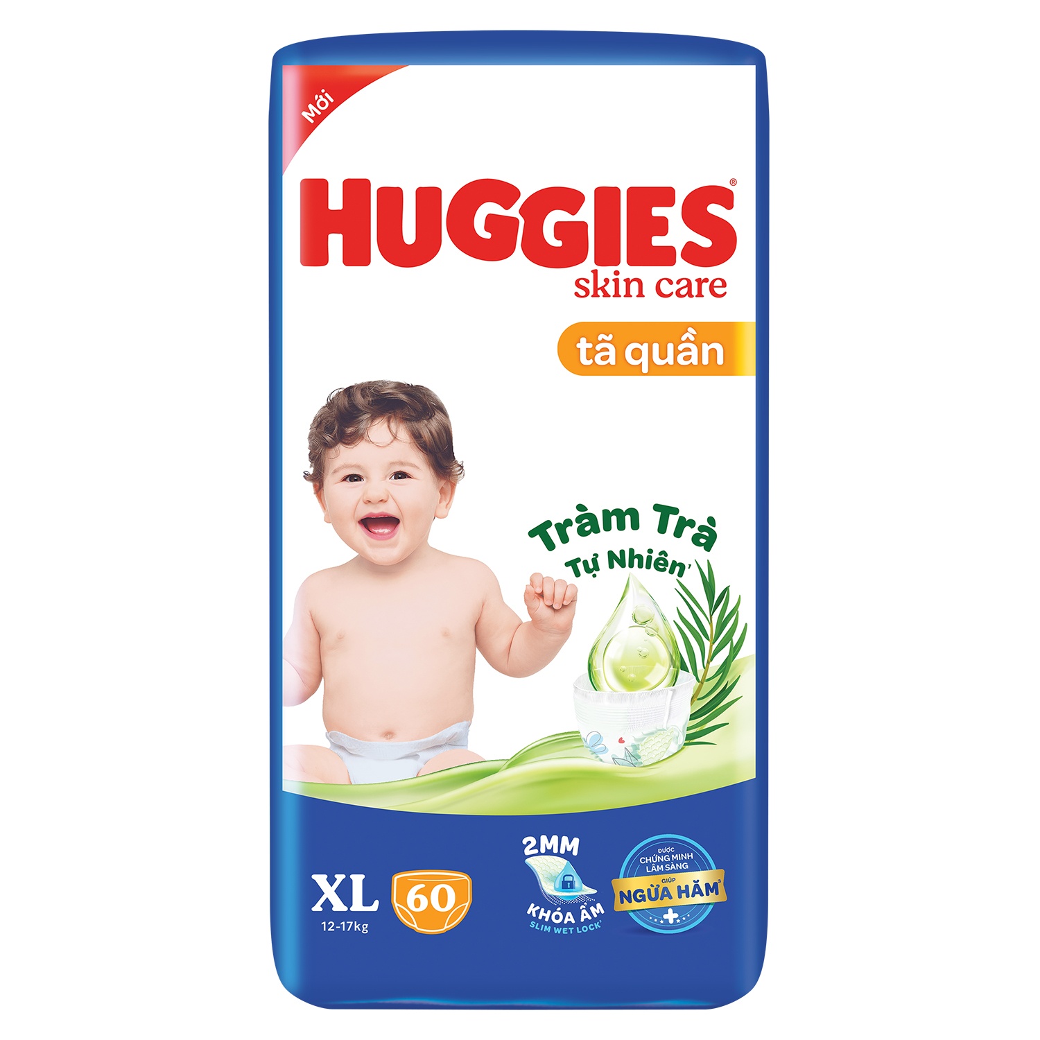 Bỉm quần cho bé Huggies XL60 (cho bé 12 - 17kg)