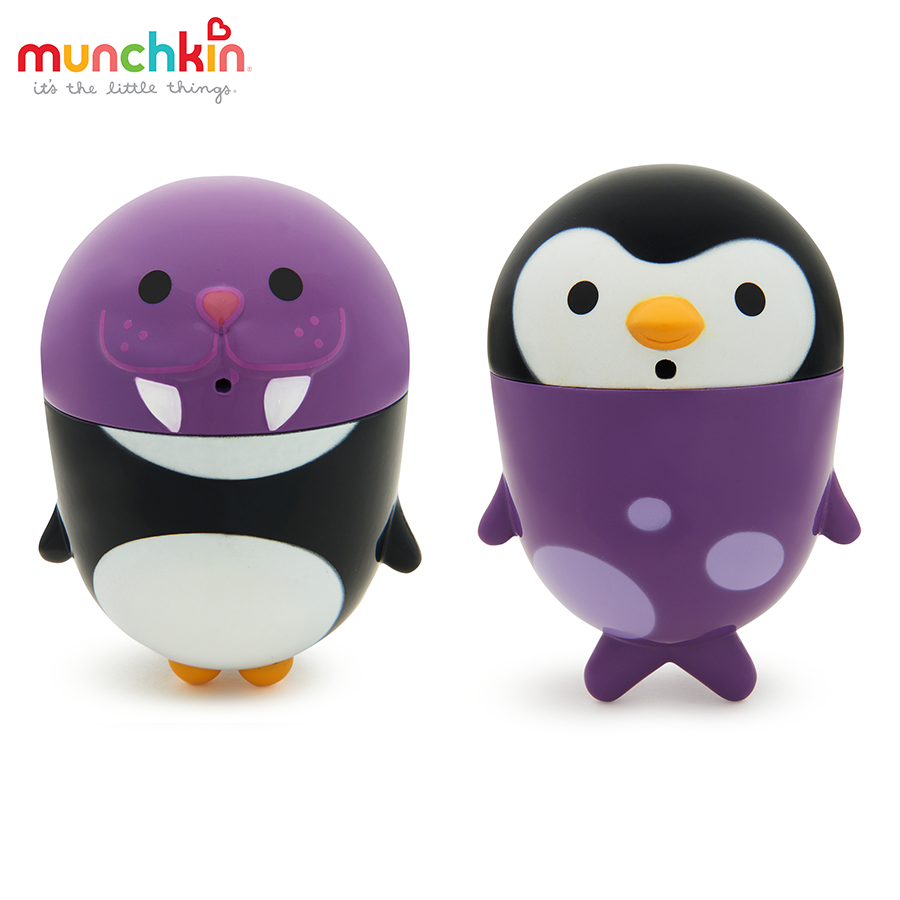 Bộ 2 Đồ Chơi Phun Nước Tháo Lắp (Chim Cánh Cụt & Sư Tử Biển) Munchkin MK17280