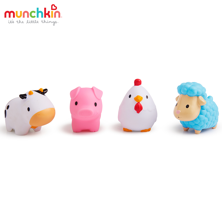 Bộ Đồ Chơi 4 Sinh Vật Nông Trại Munchkin MK43882