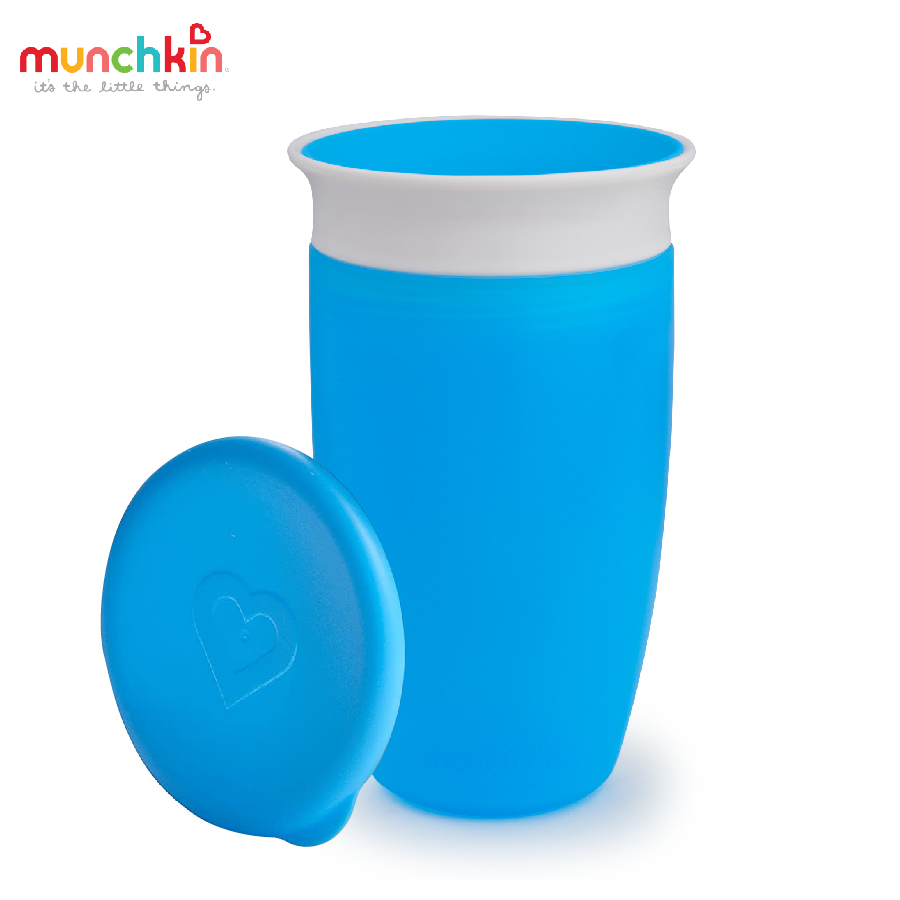 CỐC CHỐNG ĐỔ 360 ĐỘ MUNCHKIN CÓ NẮP (296ML-XANH DƯƠNG)