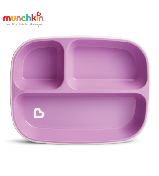 BỘ 2 ĐĨA CHIA NGĂN CHỐNG TRƯỢT MUNCHKIN (HỒNG-TÍM)