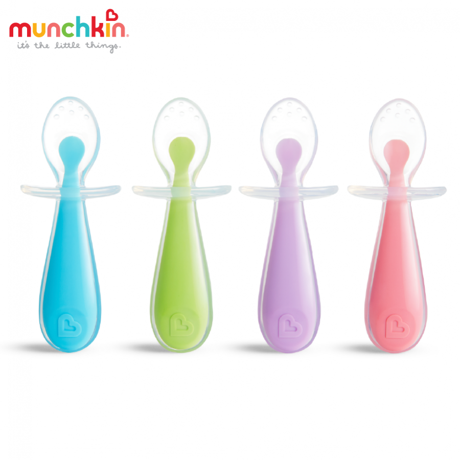 BỘ 2 THÌA SILICONE TẬP XÚC CHỐNG HÓC MUNCHKIN