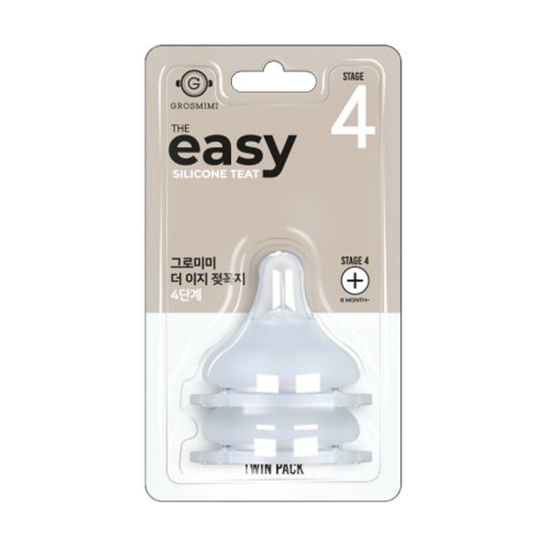 Bộ 2 núm ti Grosmimi EASY số 4 trên 8 tháng