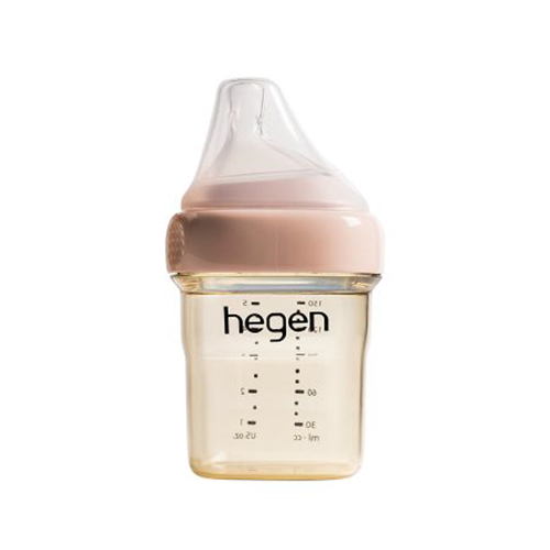 Bình sữa Hegen PPSU 150ml núm ti size S từ 1 – 3 tháng, Pink