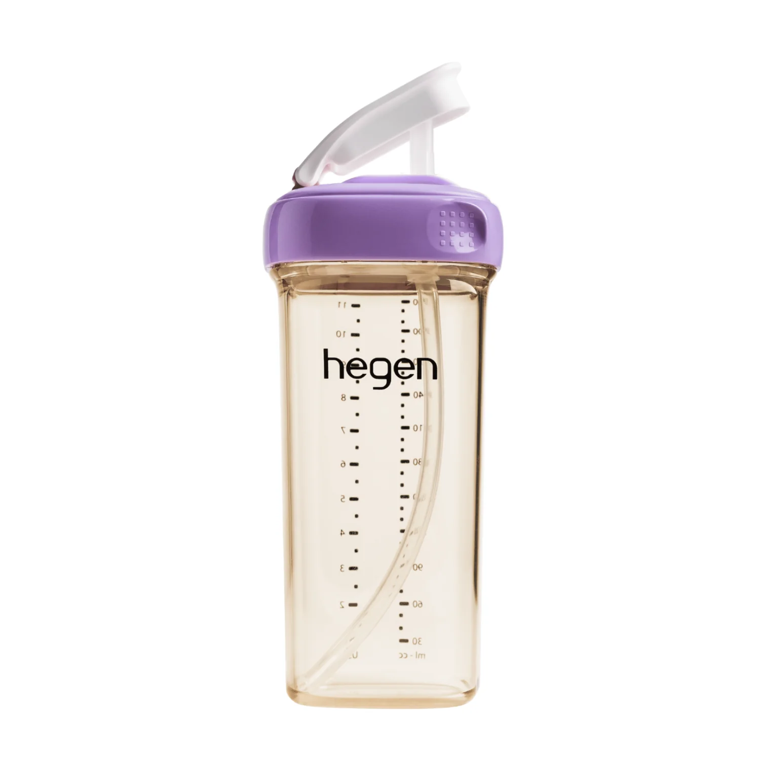 Bình tập uống Hegen Straw Cup PPSU 330ml, Purple