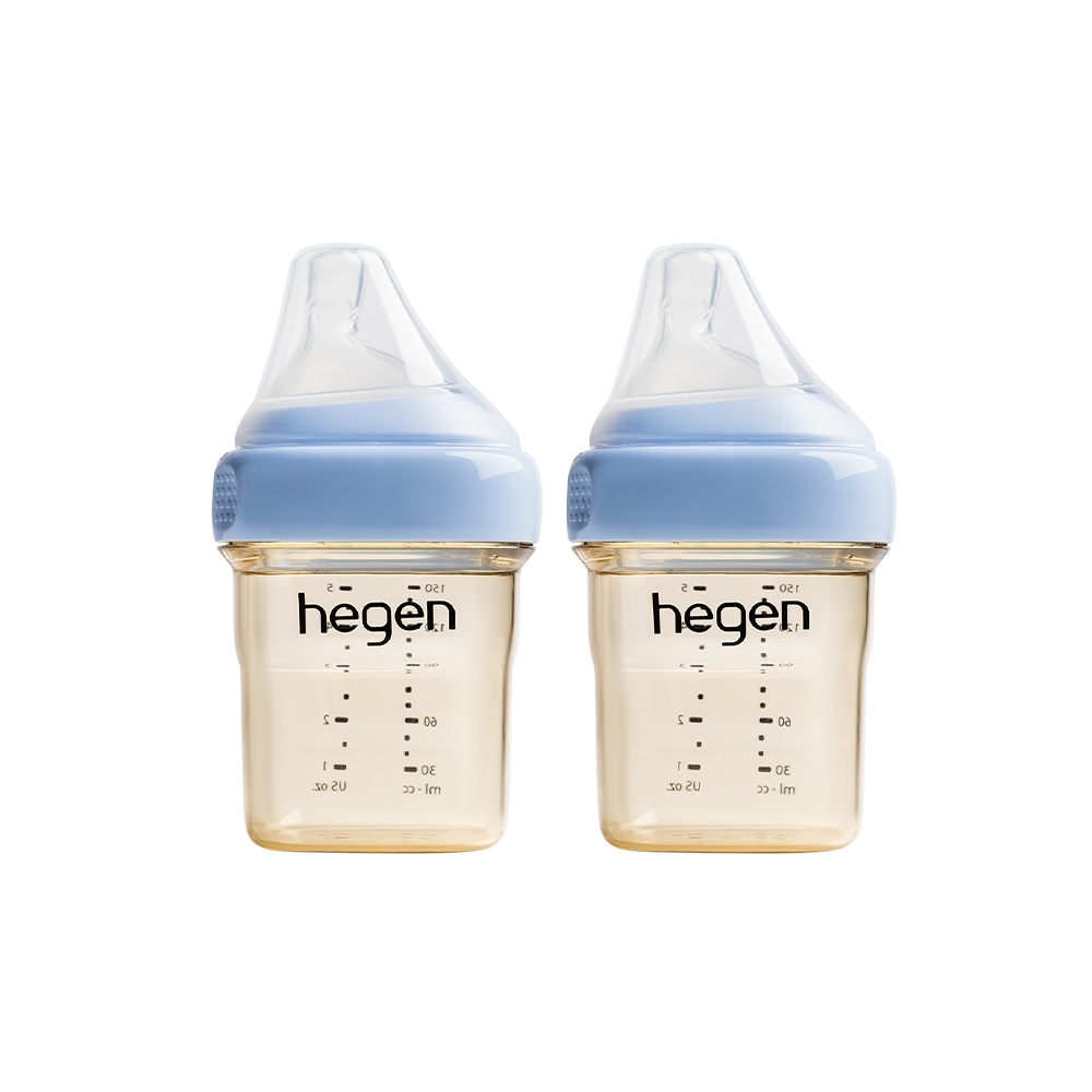 Bộ 2 bình sữa Hegen PPSU 150ml núm ti size S từ 1 – 3 tháng, Blue.