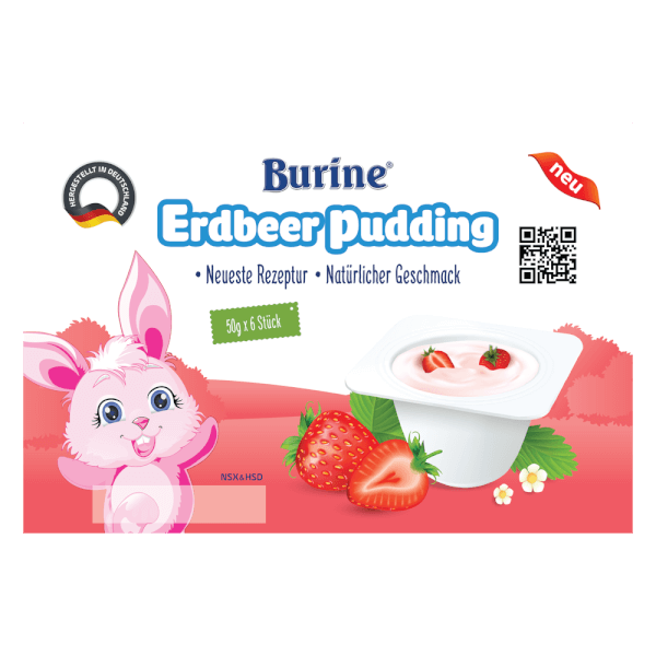 Burine Erdbeer Pudding (Burine Pudding Dâu)