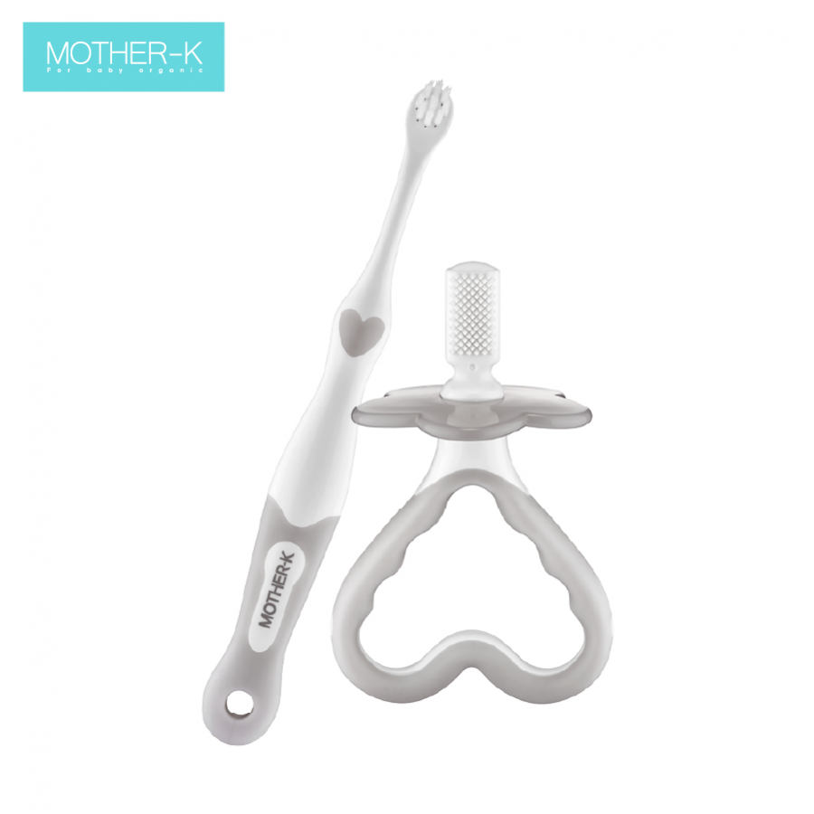 BỘ 2 BÀN CHẢI ĐÁNH RĂNG MOTHER-K HÀN QUỐC 6 – 12M