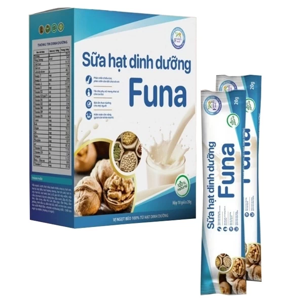 Sữa hạt dinh dưỡng Funa 360g (Hộp 18 gói x 20g)