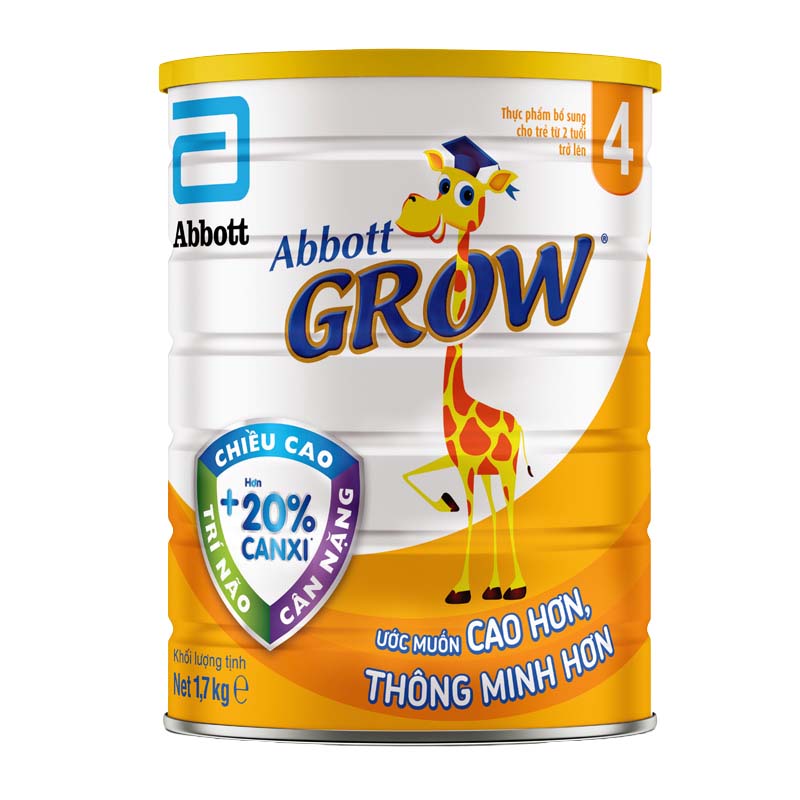 Sữa Abbott Grow số 4 hương vani 1.7kg (từ 2 tuổi)