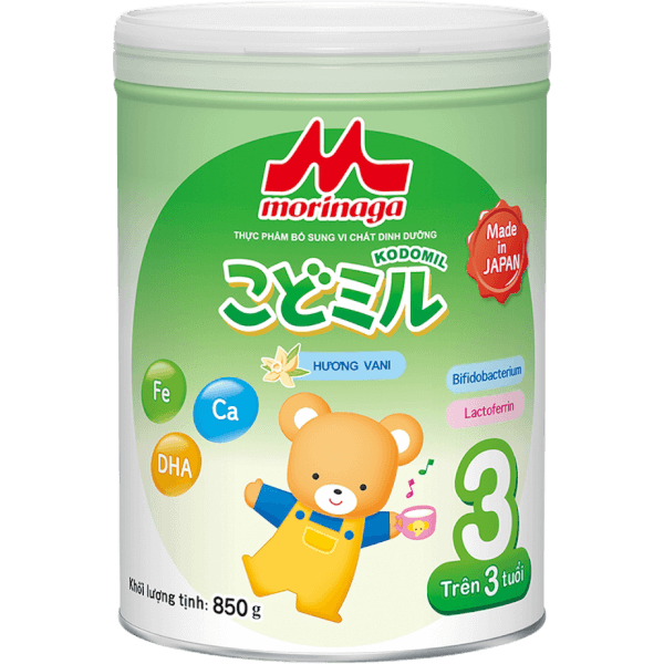 Sữa Morinaga Kodomil số 3 hương vani (850g)