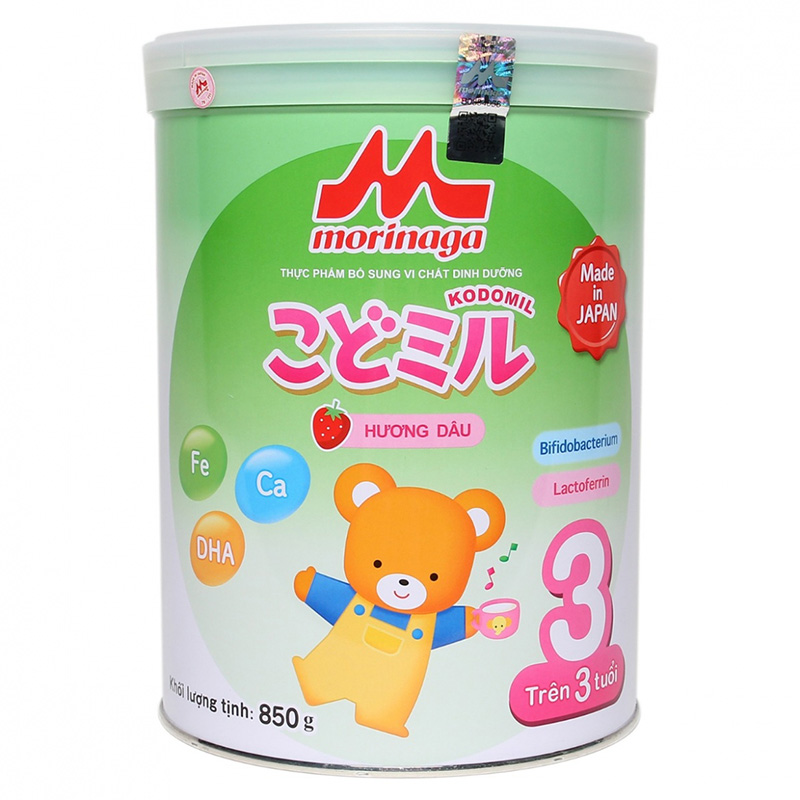 Sữa Morinaga Kodomil số 3 vị dâu (850g)