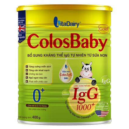 Sữa bột ColosBaby Gold 0+ 400g cho bé từ 0-12 tháng tuổi