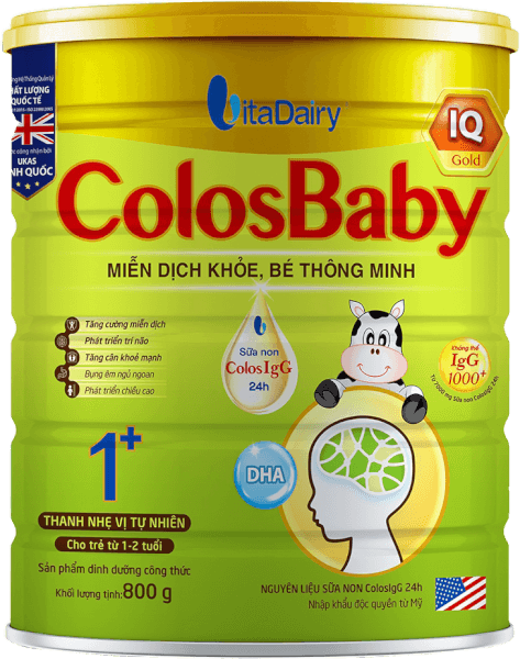 Sữa bột Colosbaby IQ Gold 1+ 800g (1-2Y)