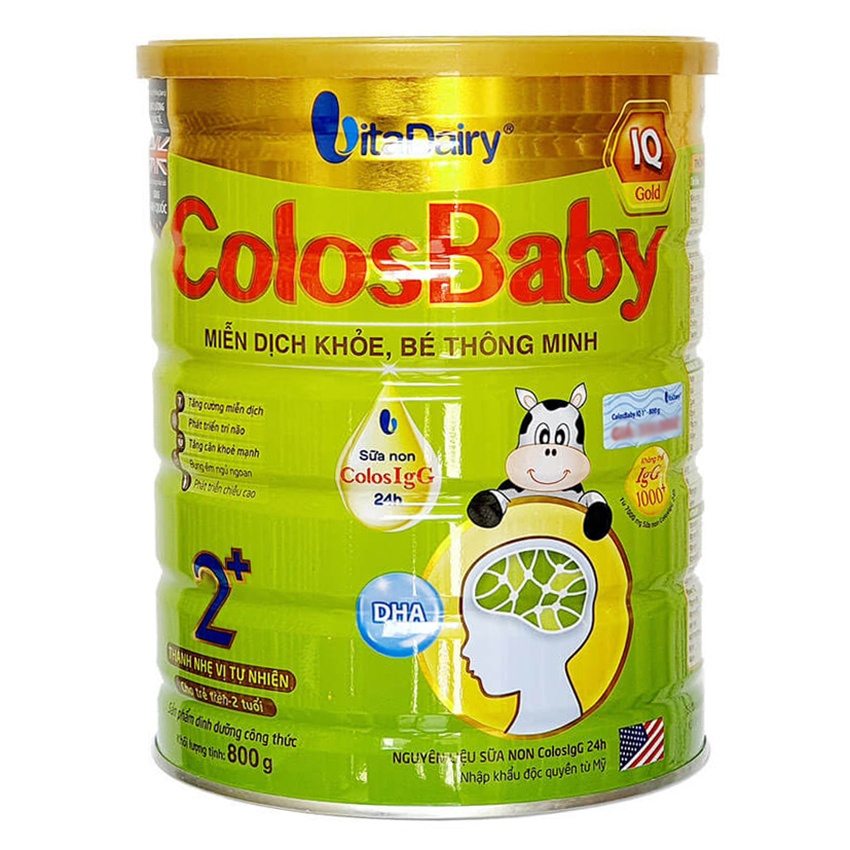 Sữa bột Colosbaby IQ Gold 2+ 800g