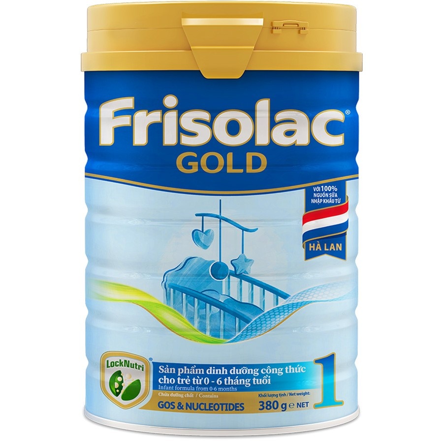 Sữa Frisolac Gold số 1 380g cho bé từ 0-6 tháng