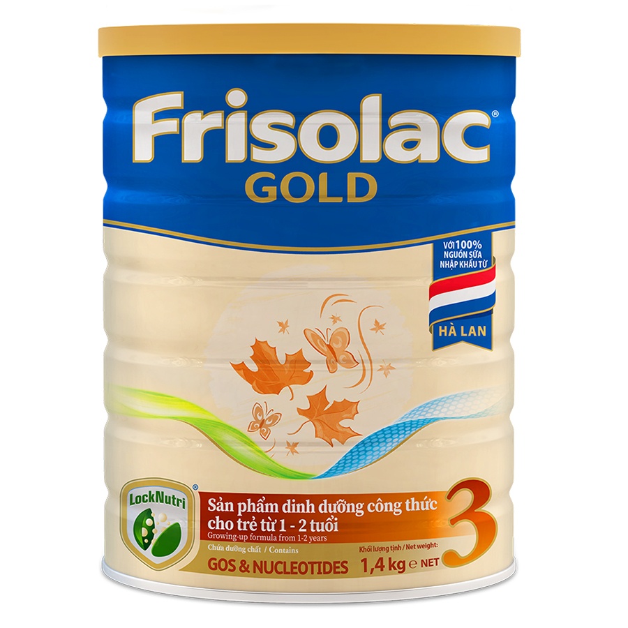 Sữa Frisolac Gold số 3 1400g cho bé từ 1-2 tuổi