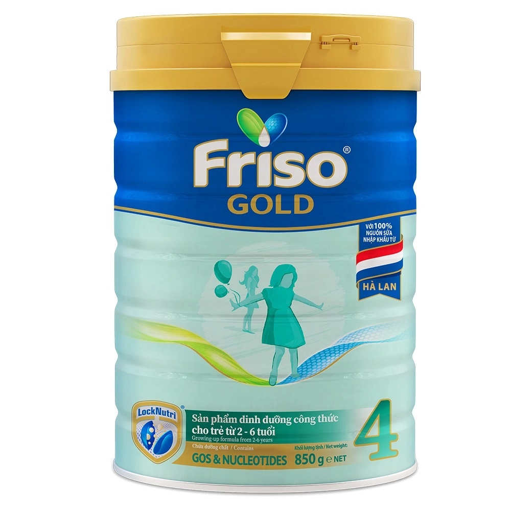 Sữa Friso Gold số 4 850g cho bé từ 2-6 tuổi