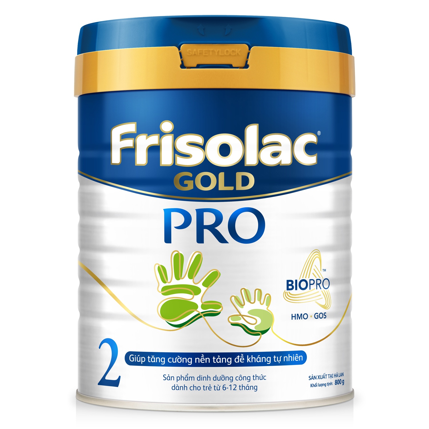 Sữa Frisolac Gold Pro số 2 800g cho bé 6M-12M