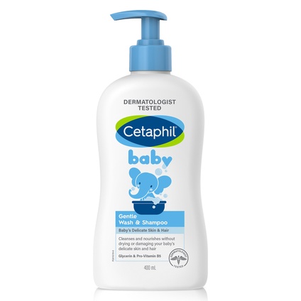 Sữa tắm gội toàn thân Cetaphil Baby Gentle Wash Shampoo 2in1 400ml