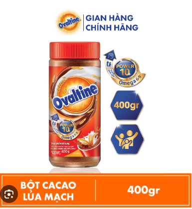 Ovaltine - Bột cacao lúa mạch (hũ 400g)