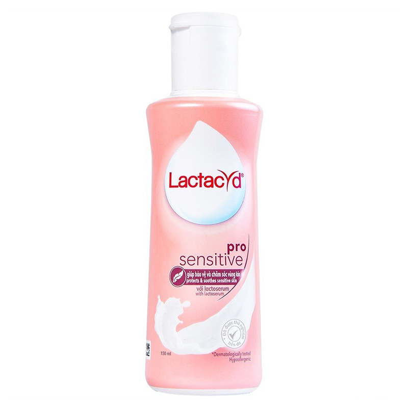 Dung dịch vệ sinh phụ nữ Lactacyd cho da nhạy cảm 150ml (Pro Sensitive)