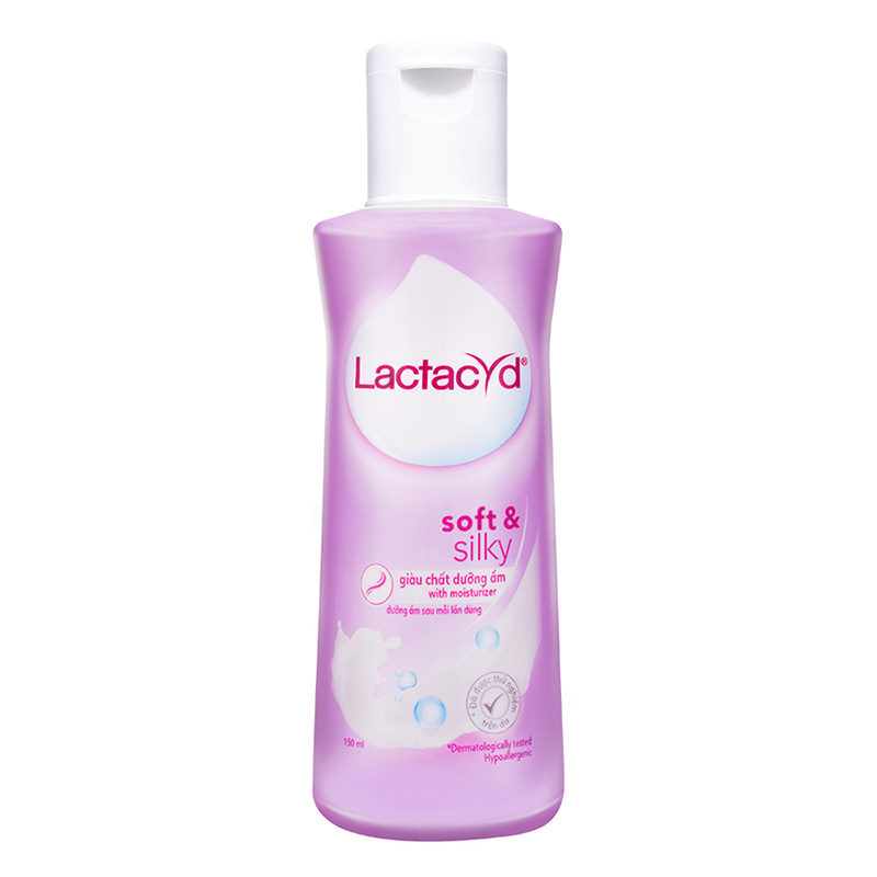 Dung dịch vệ sinh phụ nữ Lactacyd dưỡng ẩm 150ml (Soft & Silky)