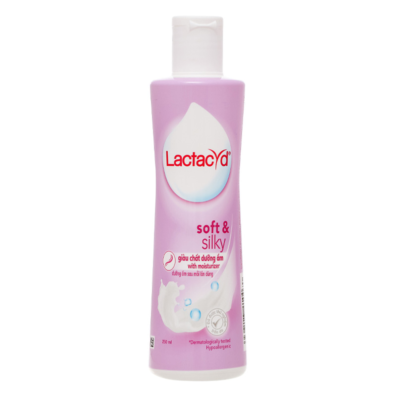 Dung dịch vệ sinh phụ nữ Lactacyd dưỡng ẩm 250ml (Soft & Silky)