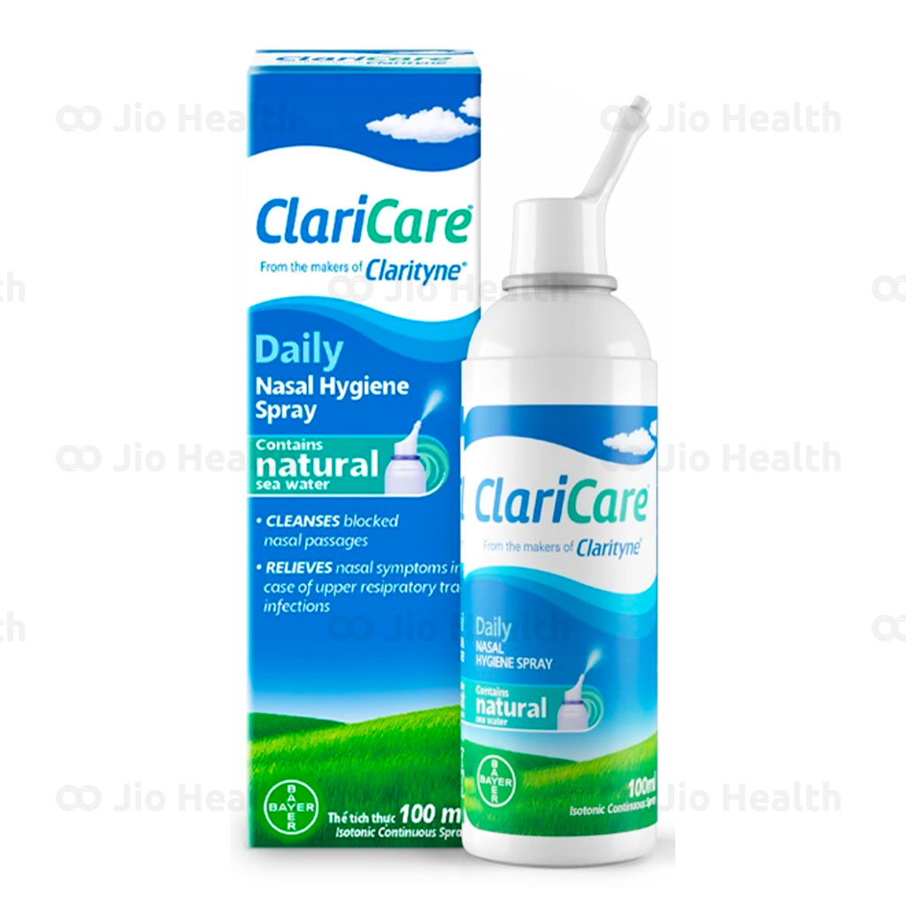 Dung dịch vệ sinh mũi hằng ngày Claricare Nasal Saline Adult SPRAY 100ml